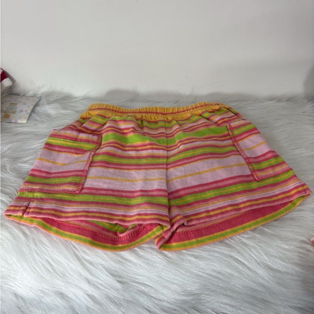 Baby Gap Pink Striped Shorts Medium 6 Months